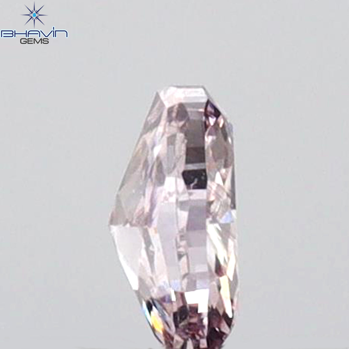 0.17 CT オーバルシェイプ 天然ダイヤモンド ピンクカラー SI1 クラリティ (4.00 MM)