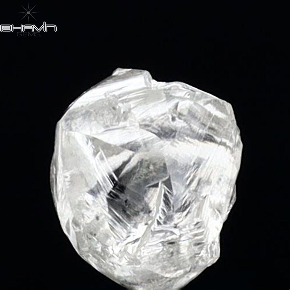 1.36 CT Rough Shape Natural Diamond White Color SI1 Clarity (6.50 MM)