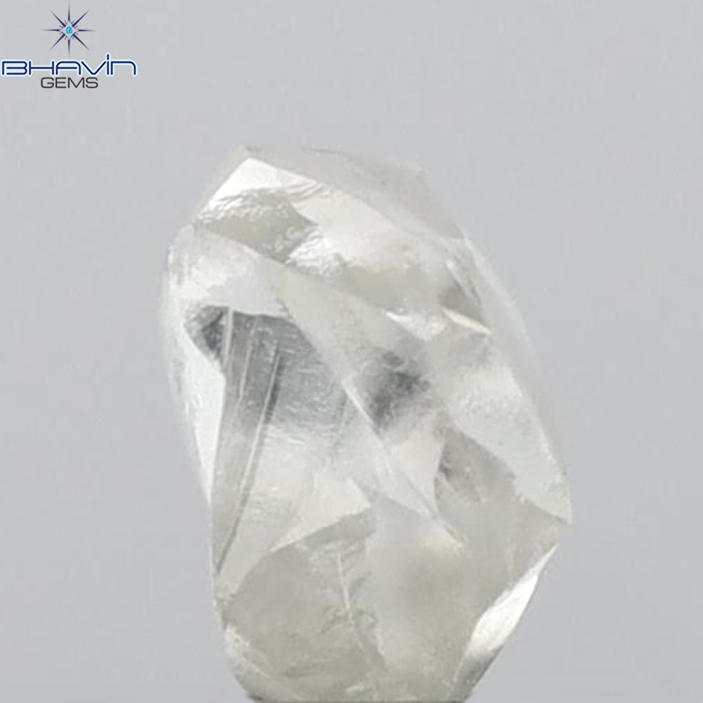 0.60 CT Rough Shape Natural Diamond White Color VS1 Clarity (4.79 MM)