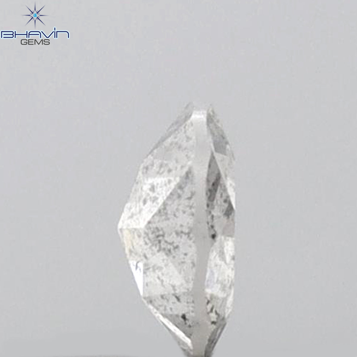 0.18 CT ラウンド ローズ カット シェイプ 天然ダイヤモンド ピンク色 I2 クラリティ (3.86 MM)