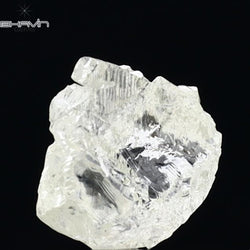 1.54 CT Rough Shape Natural Diamond White Yellow Color VS2 Clarity (9.28 MM)