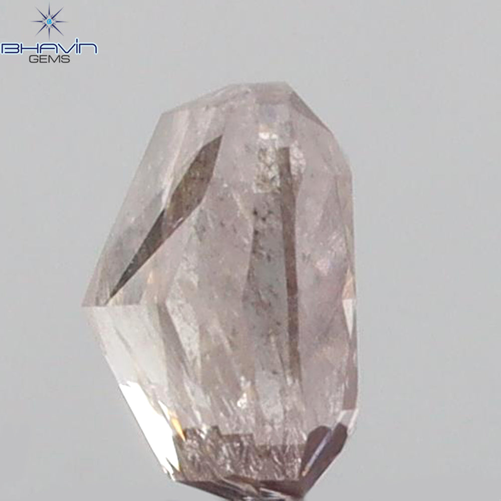 0.70 CT Cushion Shape Natural Loose Diamond Pink Color I2 Clarity (4.98 MM)