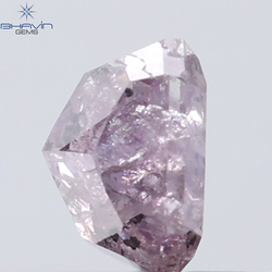 0.74 CT Radiant Diamond Natural Pink Color I3 Clarity (4.93 MM)