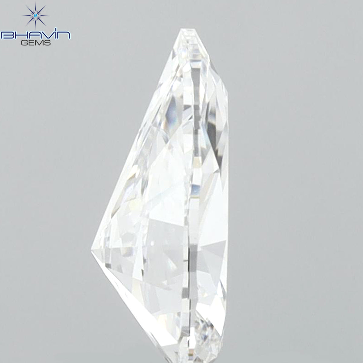 0.83 CT Pear Diamond Enhanced White (D) Color VVS1 Clarity (8.16 MM)