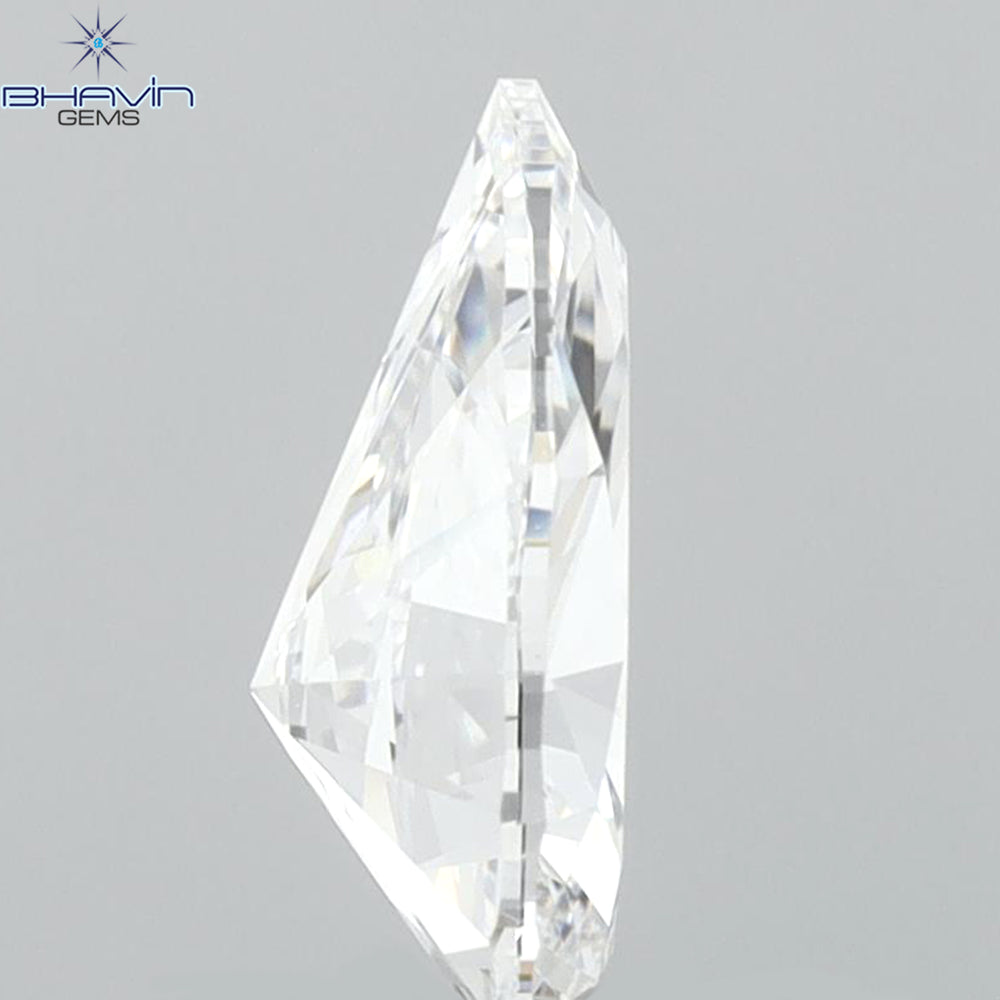 0.83 CT Pear Diamond Enhanced White (D) Color VVS1 Clarity (8.16 MM)