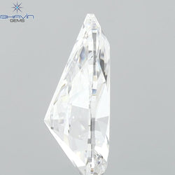 0.83 CT Pear Diamond Enhanced White (D) Color VVS1 Clarity (8.16 MM)