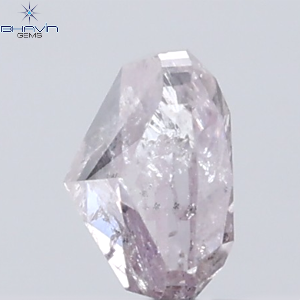 0.36 CT Cushion Diamond Natural Pink Color I3 Clarity (4.10 MM)