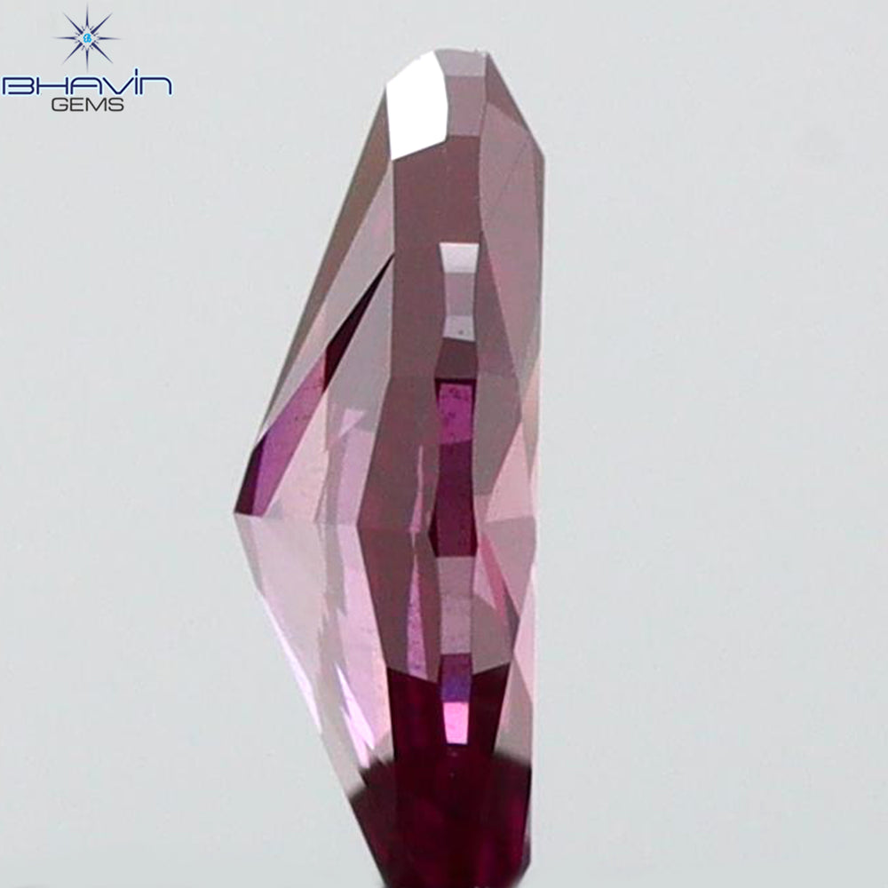 0.22 CT Marquise Shape Natural Diamond Pink Color VS2 Clarity (5.71 MM)