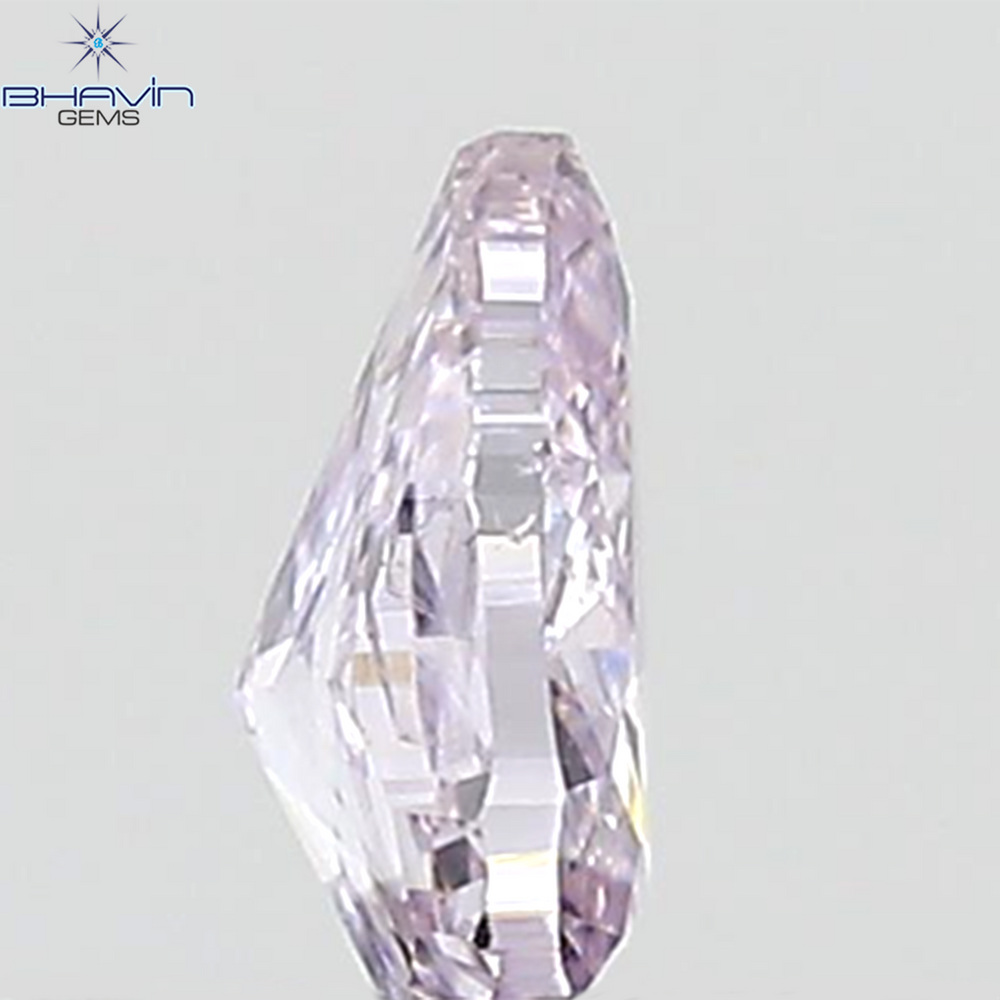 GIA Certified 0.25 CT Pear Diamond Pinkish Purple Color Natural Loose Diamond (4.94 MM)