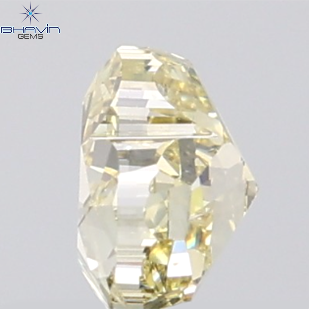 GIA認定 1.27 CT クッションダイヤモンド イエローカラー 天然ダイヤモンド VS1 クラリティ (5.97 MM)