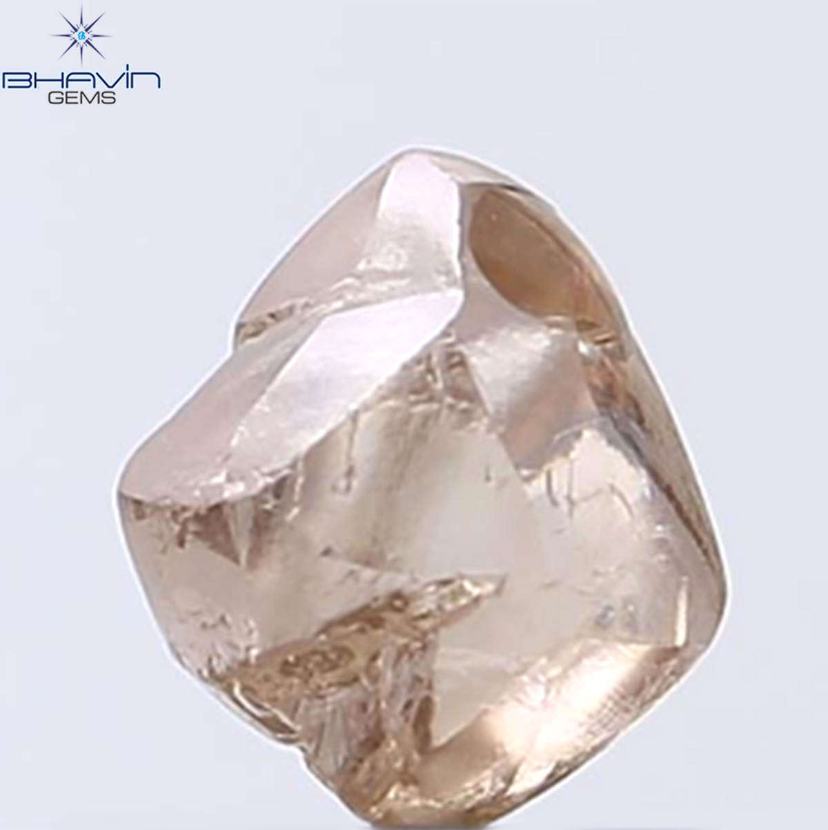 2.04 CT Natural Rough Diamond Brown Color Clarity VS (7.38 MM)