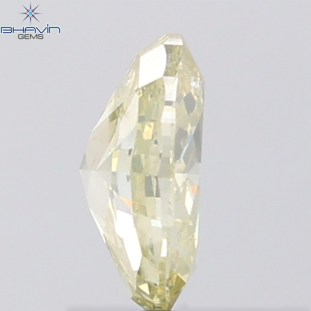 2.00 CT Oval Diamond Natural Green Yellow Color SI2 Clarity (9.26 MM)