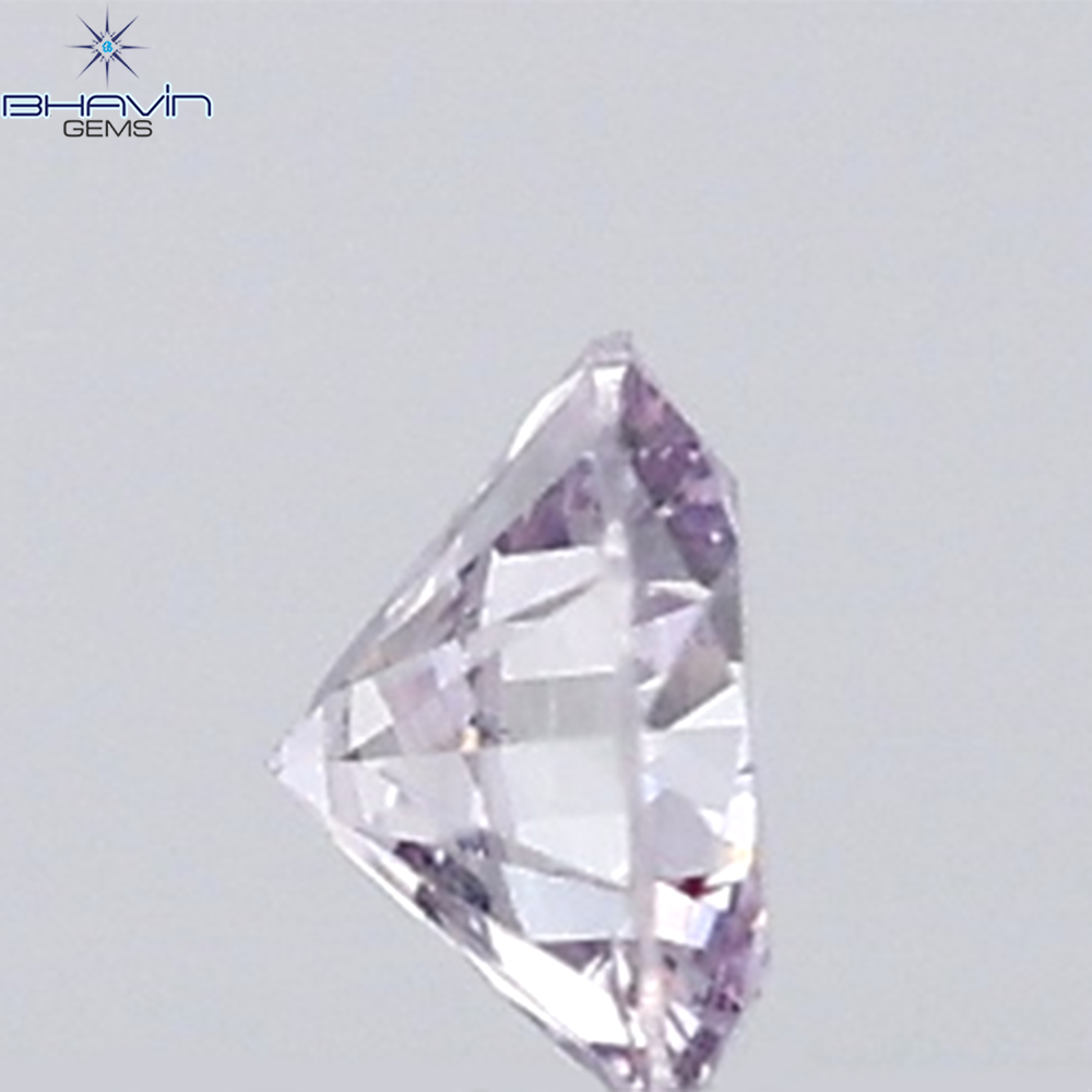 0.05 CT Round Natural Diamond Pink Color VS Clarity