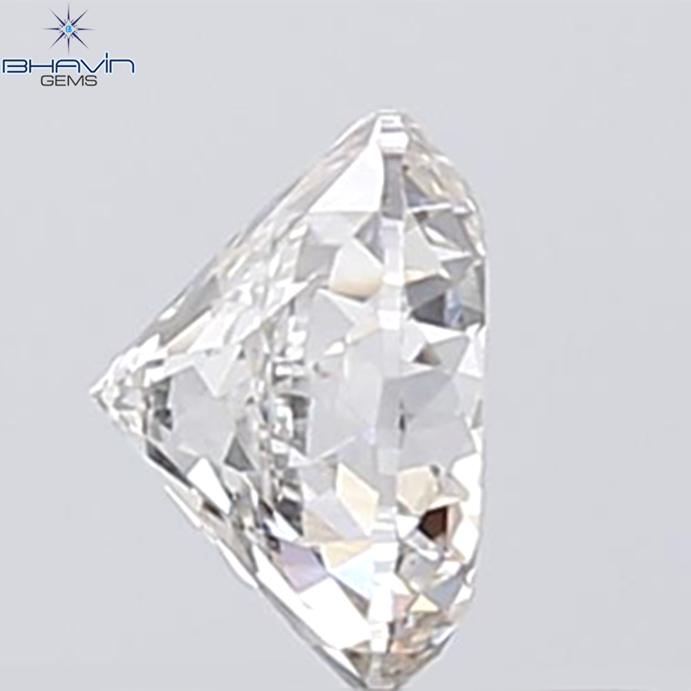 0.18 CT ラウンド ローズ カット シェイプ 天然ダイヤモンド ピンク色 I2 クラリティ (3.86 MM)