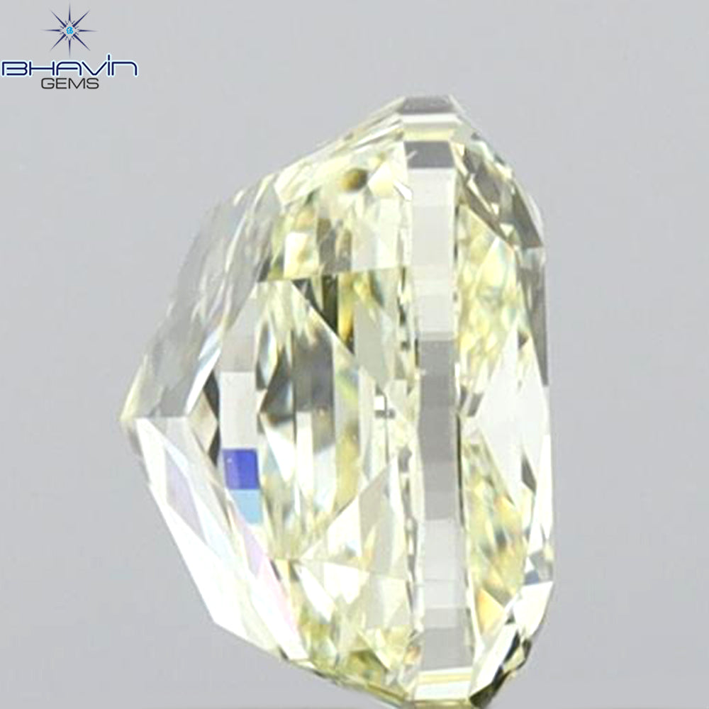 GIA Certified 1.03 CT Cushion Diamond Natural Yellow Color SI1 Clarity (5.49 MM)