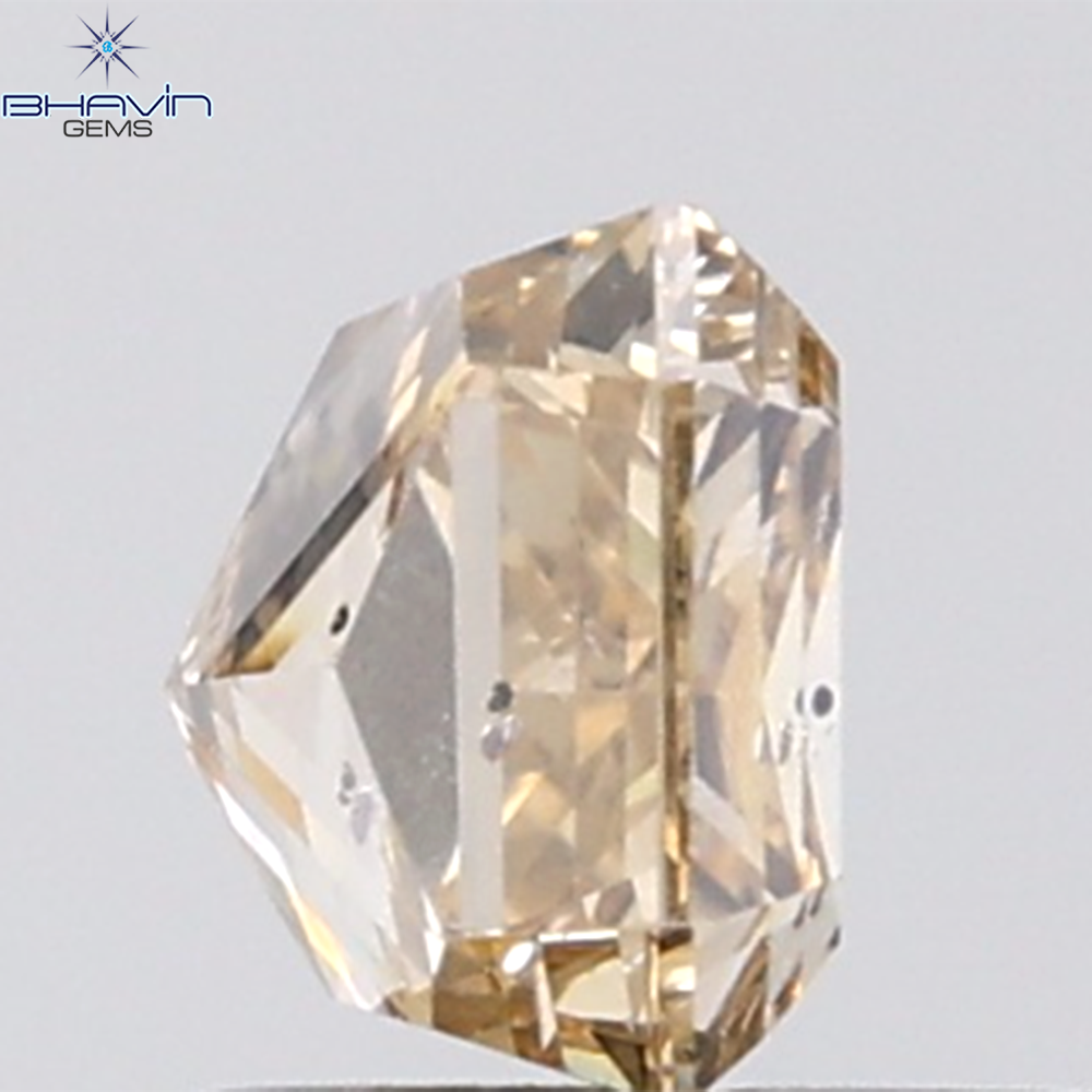1.00 CT Radiant Natural Brown Diamond SI2 Clarity (5.22 MM)