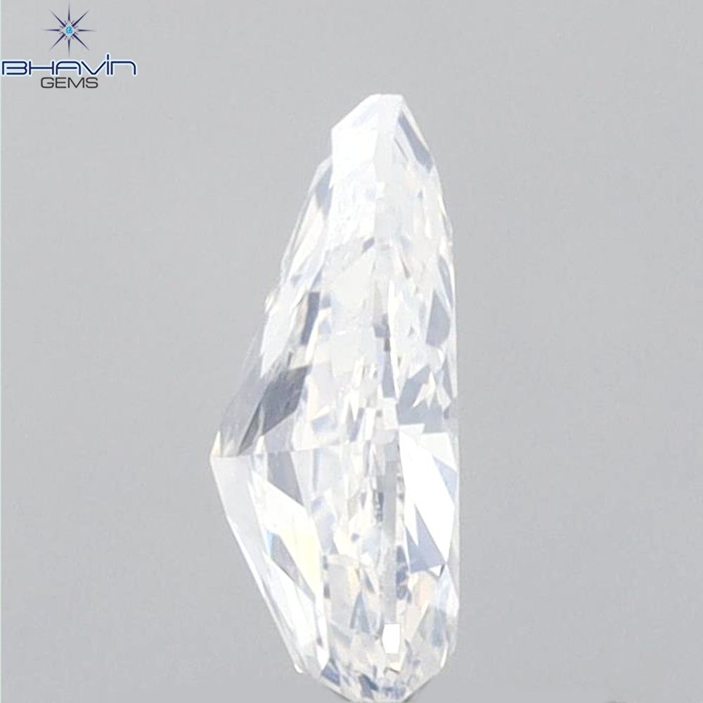 0.51 CT Pear Shape Natural Diamond White Color VS2 Clarity (6.51 MM)