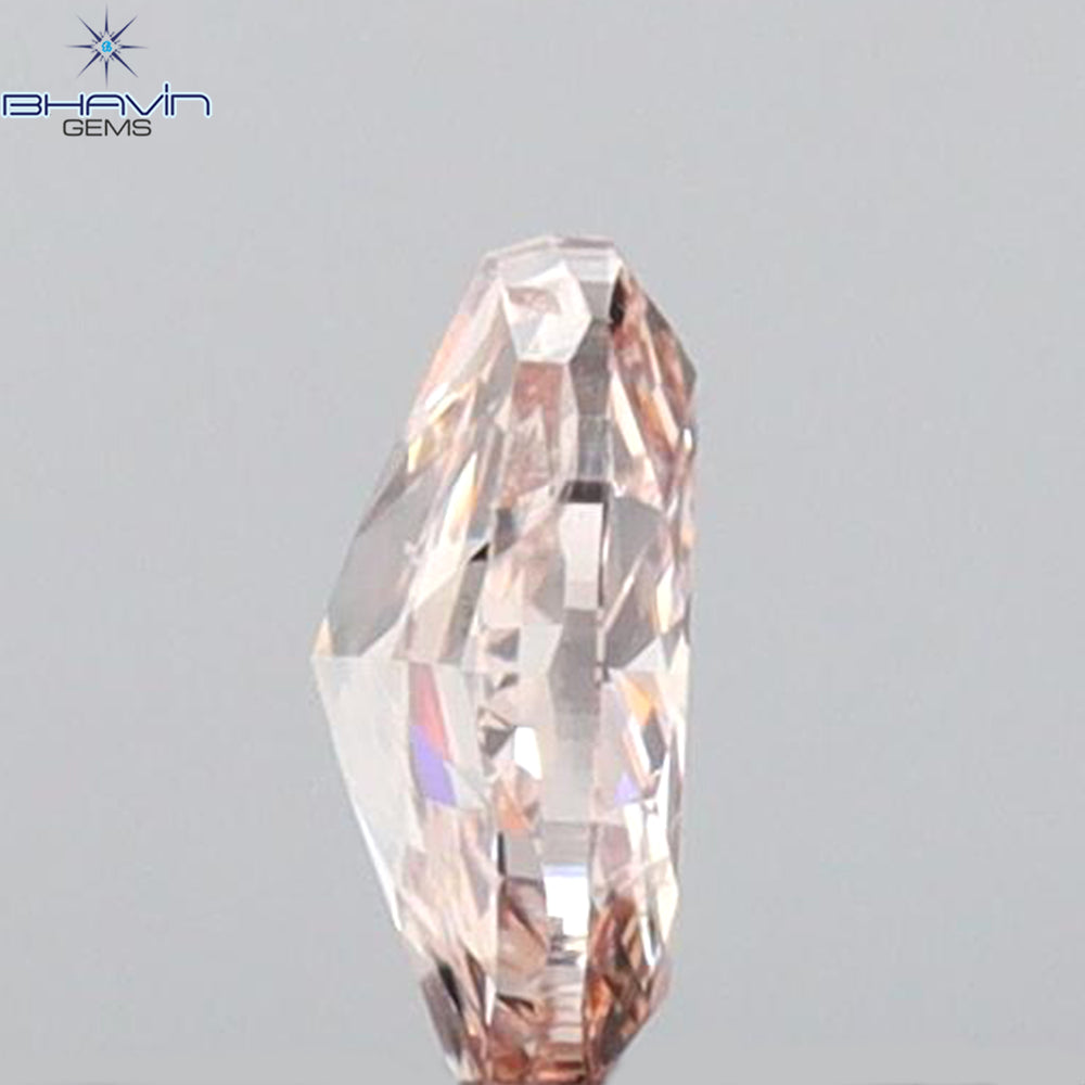 0.23 CT Oval Shape Natural Diamond Pink Color SI2 Clarity (4.56 MM)