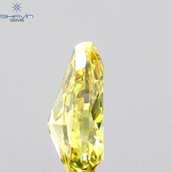 0.19 CT Pear Shape Natural Diamond Yellow Color VS1 Clarity (4.38 MM)