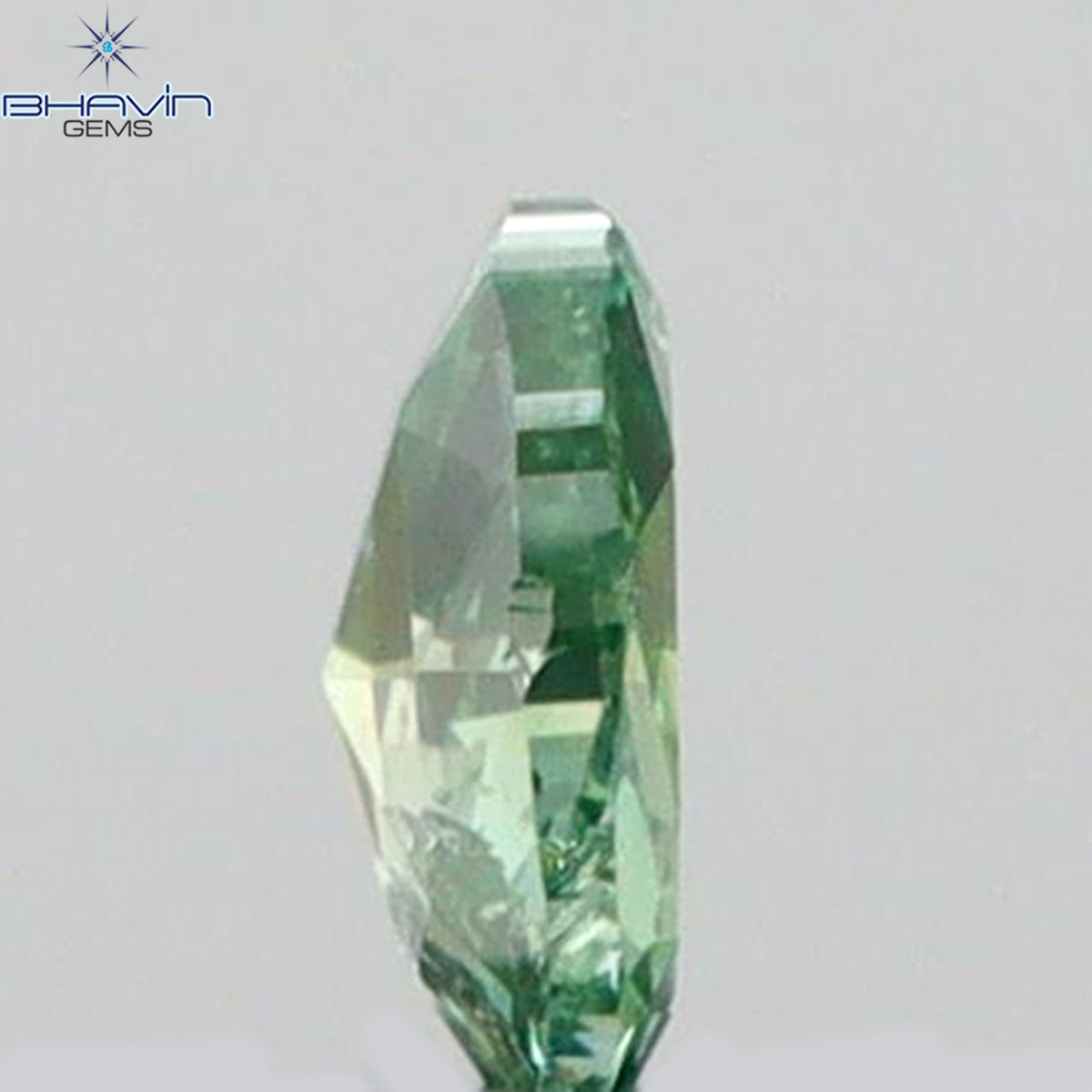 0.18 CT ハート シェイプ ナチュラル ダイヤモンド グリーン カラー VS2 クラリティ (3.66 MM)