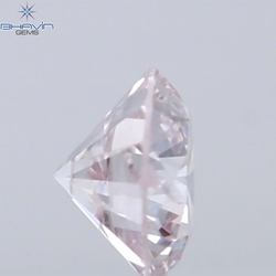 0.08 CT Round Natural Diamond Pink Color VS Clarity