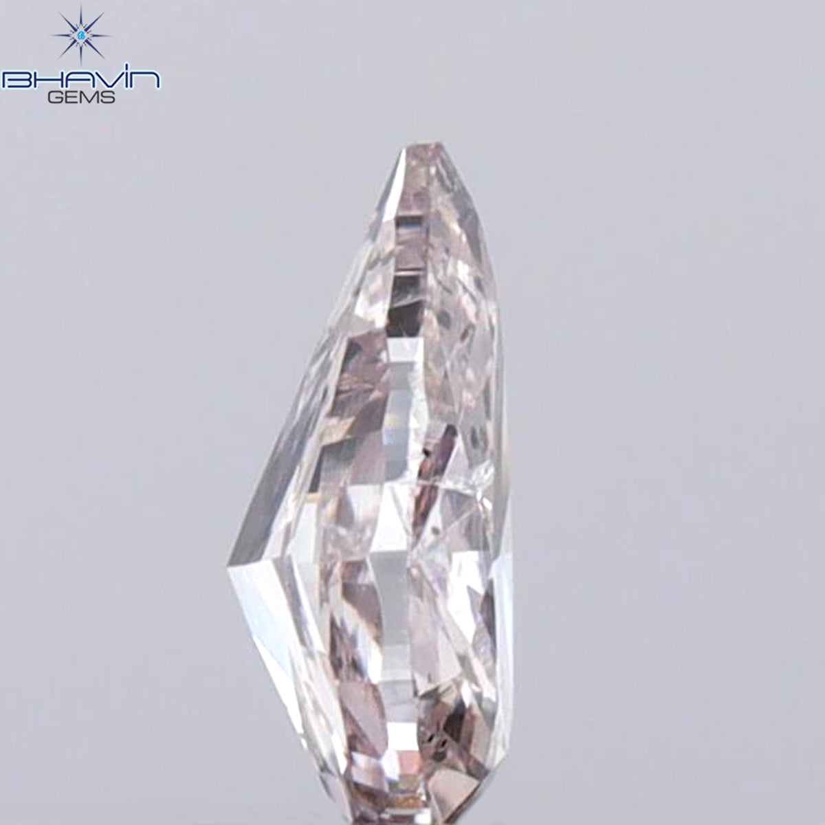 GIA Certified 0.33 CT Pear Diamond Brownish Pink Color Natural Loose Diamond (5.79 MM)