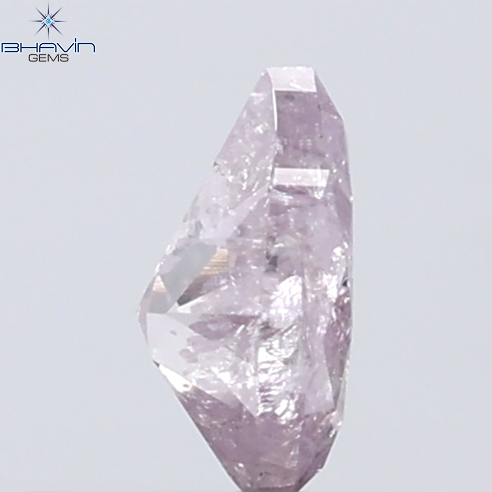 0.26 CT Pear Diamond Natural Pink Color I3 Clarity (10.14 MM)