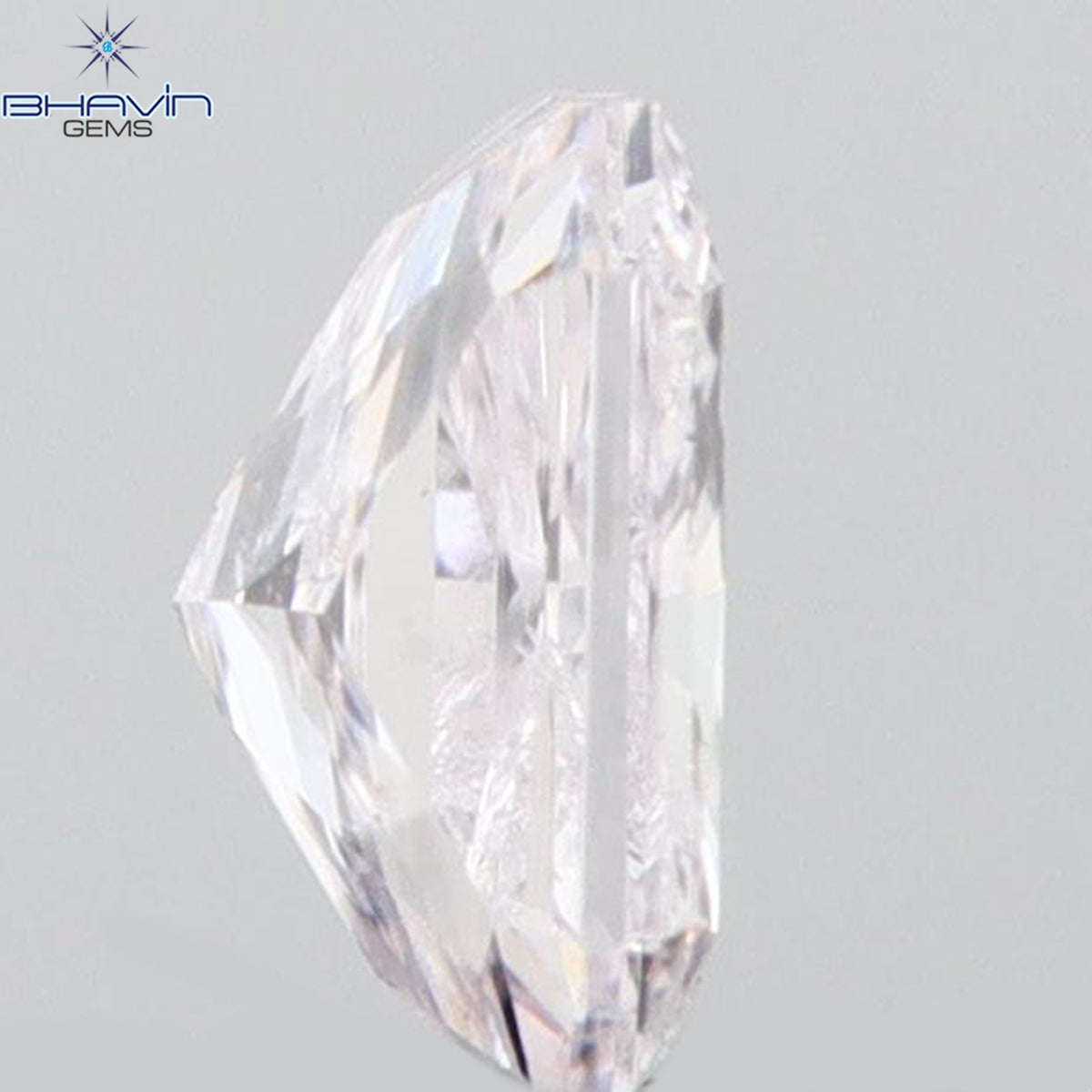0.08 CT ラディアント シェイプ ナチュラル ダイヤモンド ピンク色 SI2 クラリティ (2.38 MM)