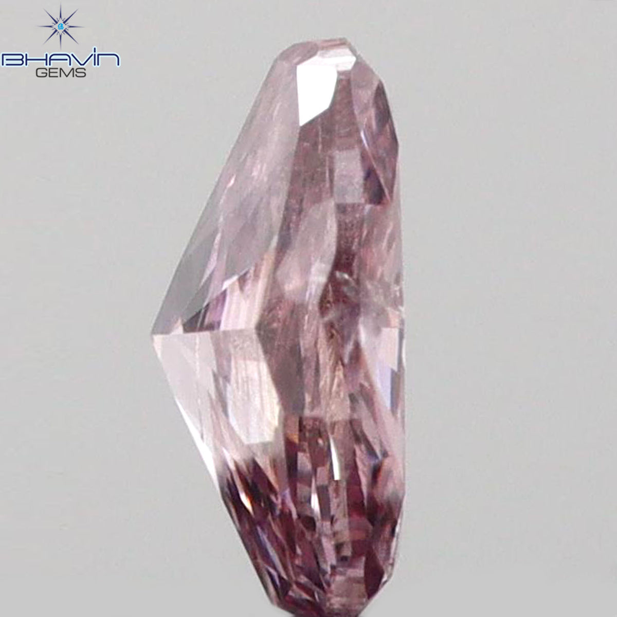 0.10 CT オーバルシェイプ 天然ダイヤモンド ピンクカラー SI2 クラリティ (3.63 MM)