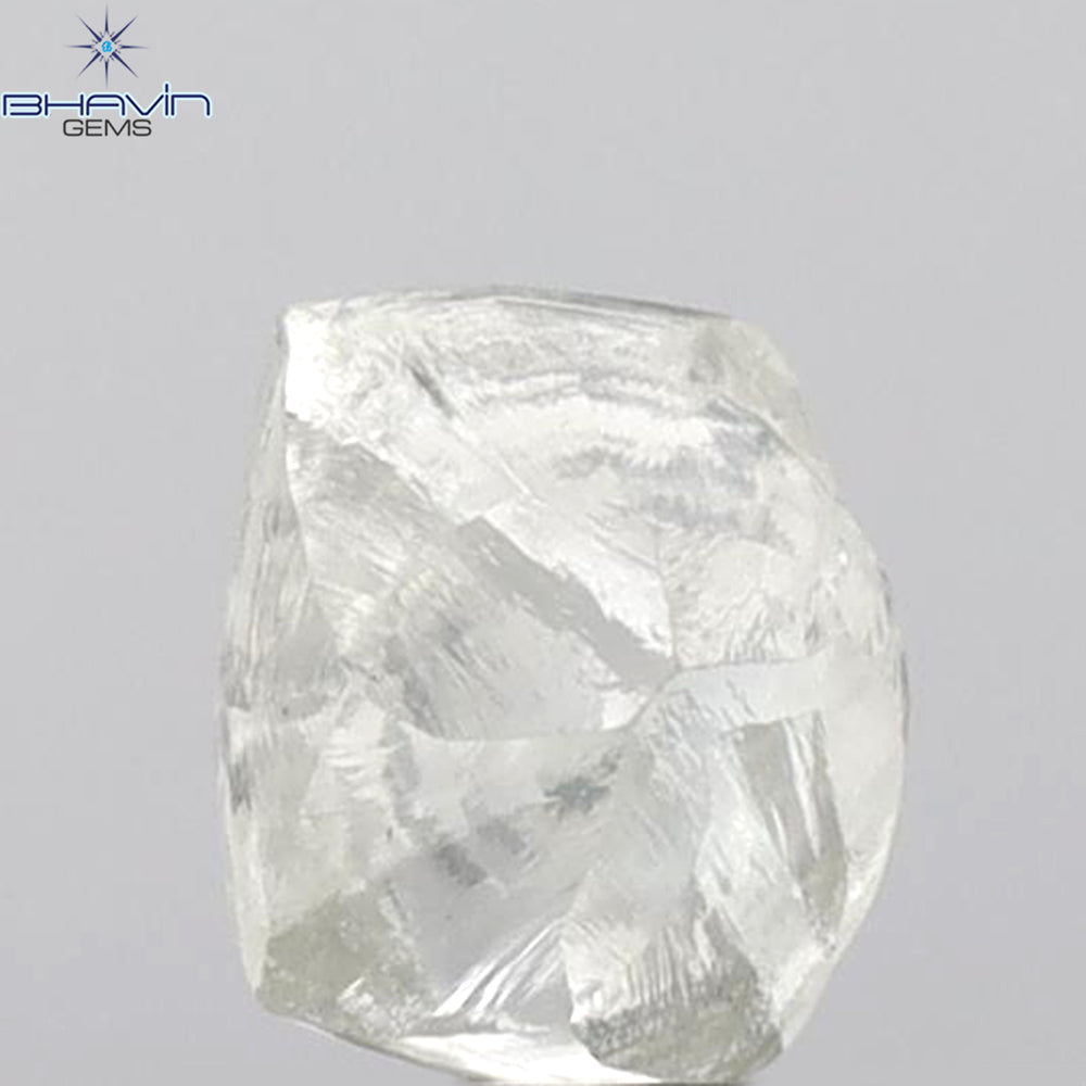 2.47 CT Rough Shape Natural Loose Diamond White (M) Color SI1 Clarity (7.57 MM)