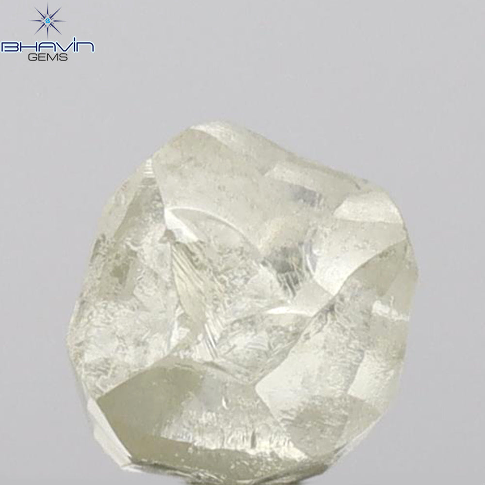 2.23 CT Rough Shape Natural Loose Diamond White (M) Color VS2 Clarity (6.40 MM)