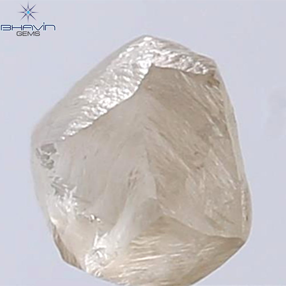 1.31 CT Rough Shape Natural Diamond Brown Color VS2 Clarity (6.26 MM)