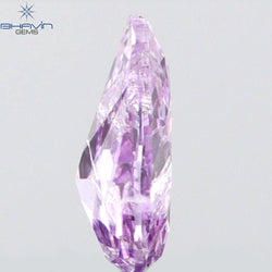 0.10 CT Pear Shape Natural Diamond Pink Color I2 Clarity (4.02 MM)