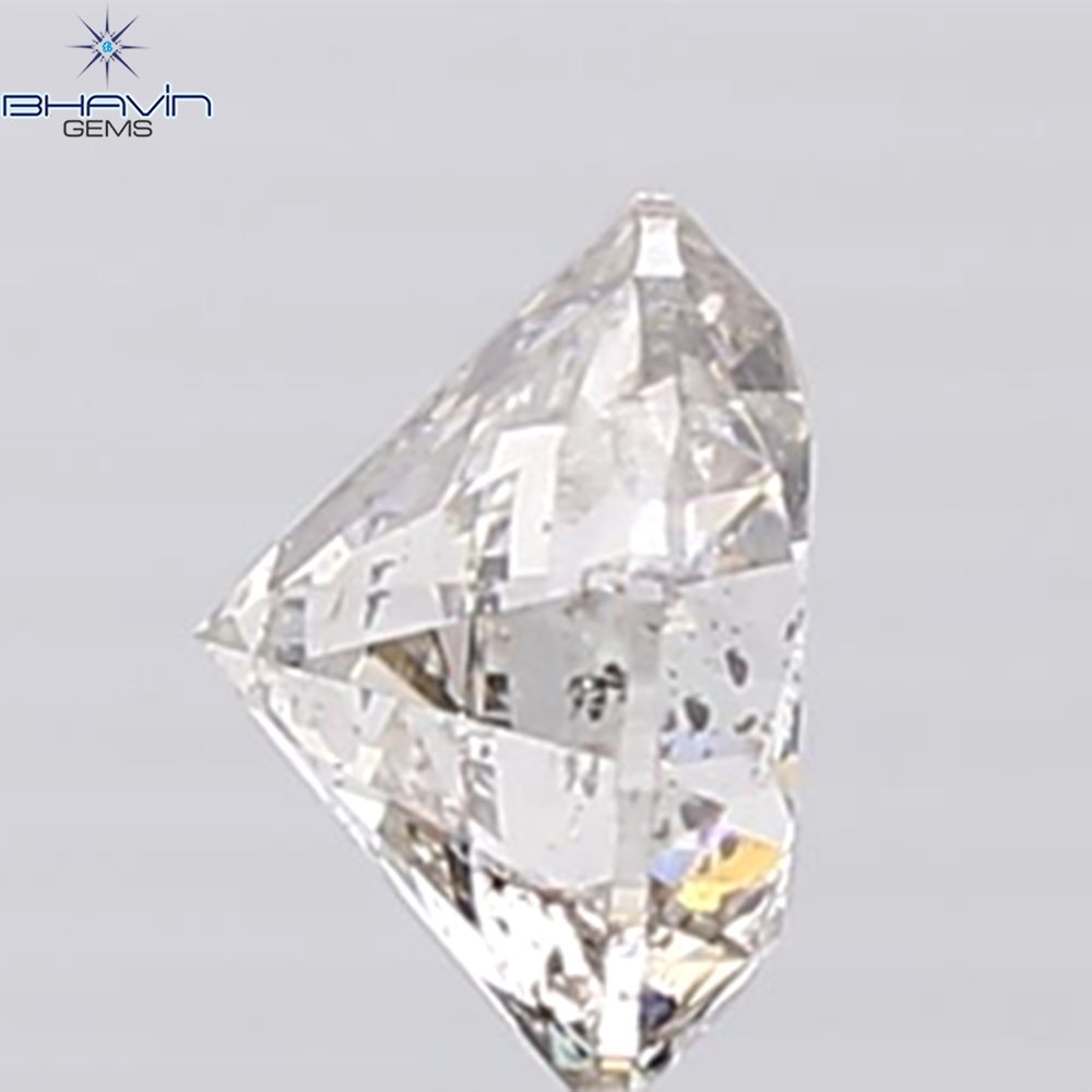 0.90 CT Round Shape Natural Diamond White Color I2 Clarity (6.07 MM)