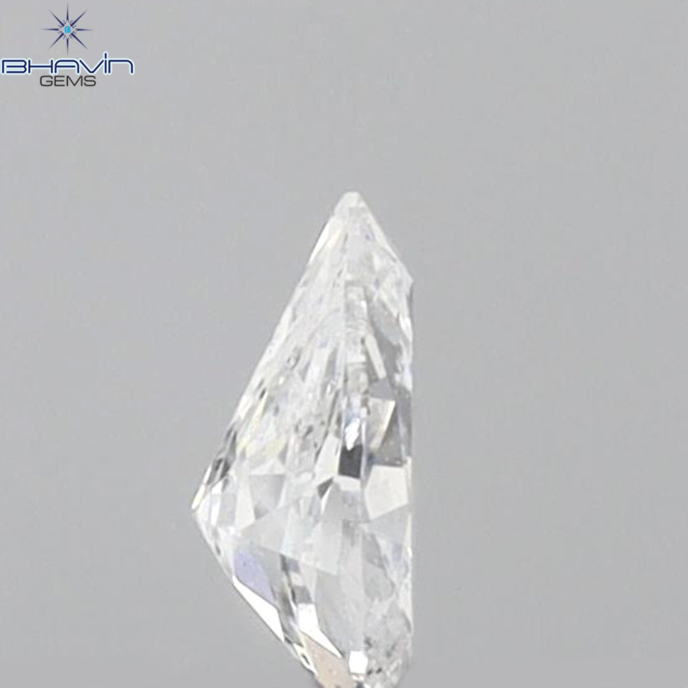 0.17 CT ペアシェイプ 天然ダイヤモンド ホワイトカラー SI2 クラリティ (4.36 MM)