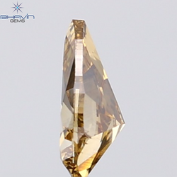 0.50 CT Natural Pear Diamond Brown Color Clarity SI (6.90 MM)