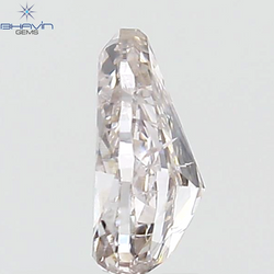 GIA Certified 0.51 CT Pear Diamond Pinkish Brown Color Natural Loose Diamond (6.27 MM)