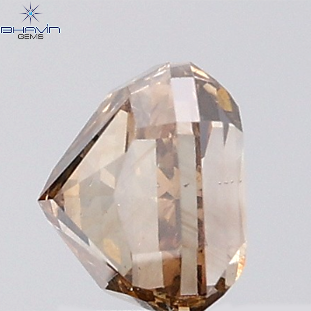 1.35 CT Cushion Diamond Natural Brown Color SI2 Clarity (5.65 MM)