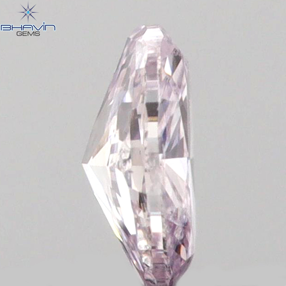 0.08 CT オーバルシェイプ 天然ダイヤモンド ピンクカラー SI1 クラリティ (3.31MM)