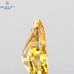 0.14 CT Pear Shape Natural Diamond Orange Color VS1 Clarity (4.10 MM)