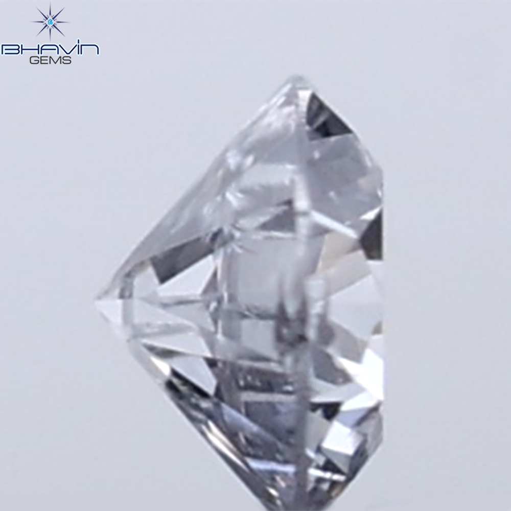 0.18 CT ラウンド ローズ カット シェイプ 天然ダイヤモンド ピンク色 I2 クラリティ (3.86 MM)