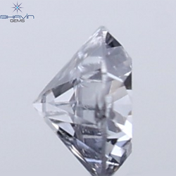 0.18 CT ラウンド ローズ カット シェイプ 天然ダイヤモンド ピンク色 I2 クラリティ (3.86 MM)