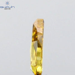 0.13 CT Pear Shape Natural Diamond Orange Yellow Color VS2 Clarity (4.41 MM)