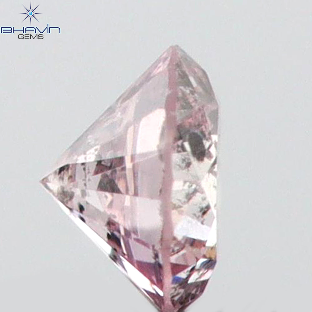 0.05 CT Round Shape Natural Diamond Pink (Argyle) Color I1 Clarity (2.36 MM)