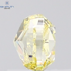 GIA Certified 1.00 CT Cushion Diamond Natural Yellow Color VVS2 Clarity (5.29 MM)