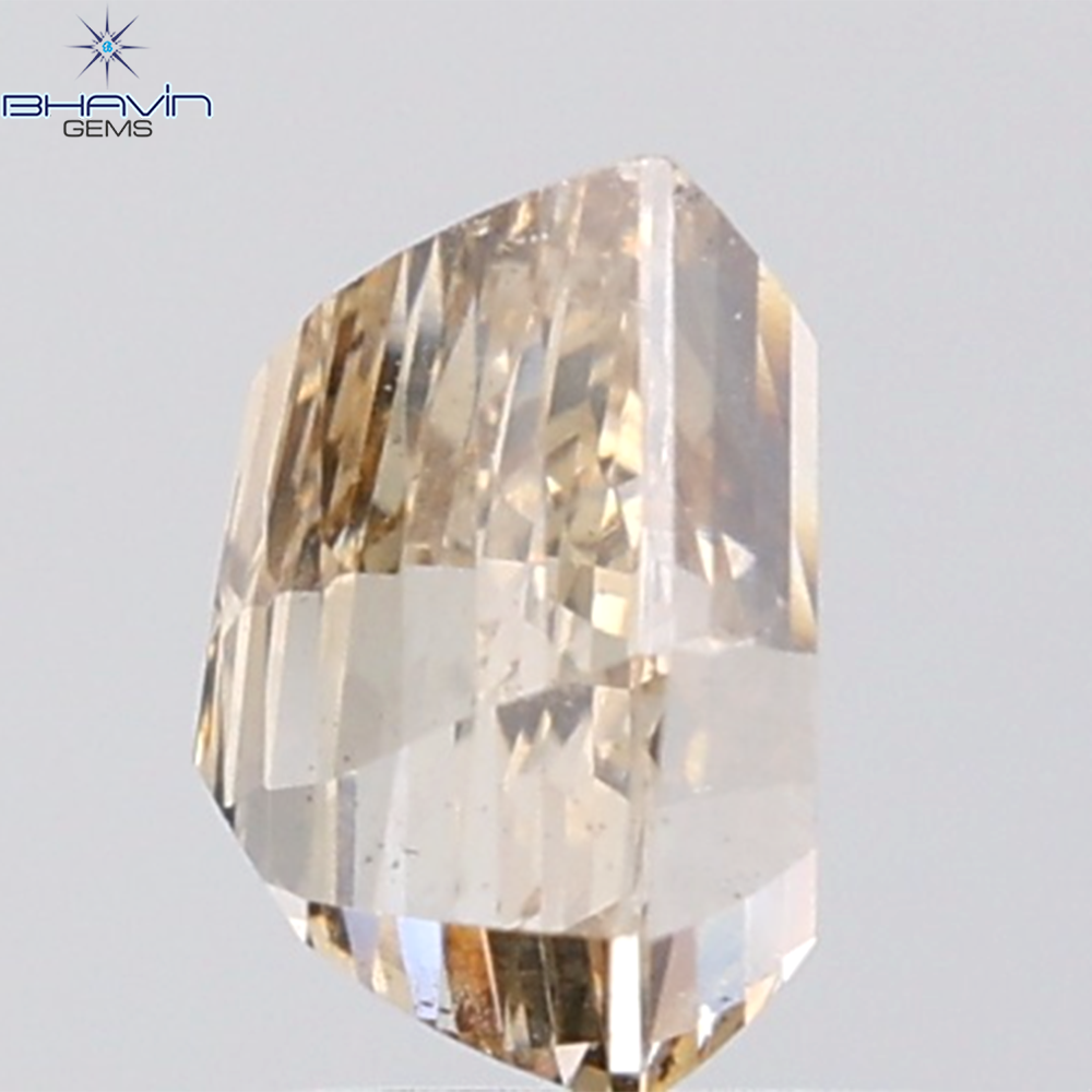 1.92 CT Coffin Cut Natural Brown Diamond SI Clarity (7.18 MM)