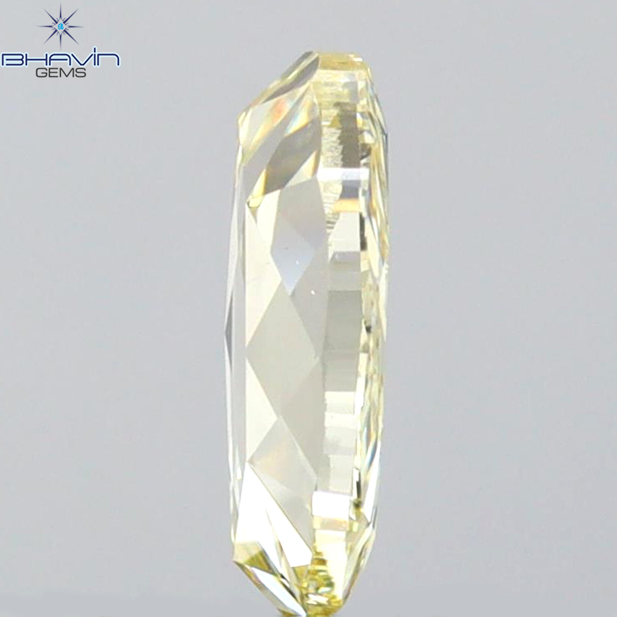 0.87 CT Natural Oval Diamond Intense Yellow Color Clarity VS2 (7.48 MM)