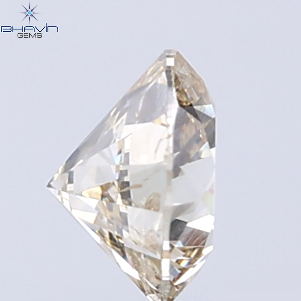 0.18 CT ラウンド ローズ カット シェイプ 天然ダイヤモンド ピンク色 I2 クラリティ (3.86 MM)