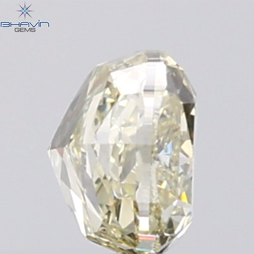 1.04 CT Cushion Diamond Natural Brown Yellow Color VS2 Clarity (5.54 MM)