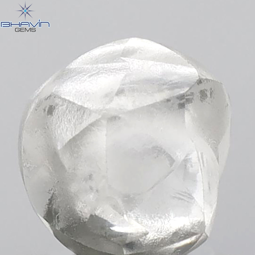 1.12 CT Rough Shape Natural Diamond white Color VS2 Clarity (5.32 MM)